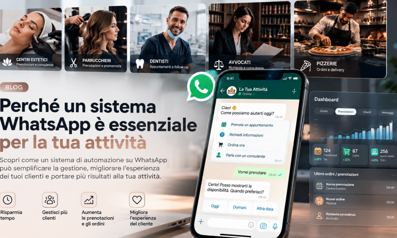 Perché usare un sistema WhatsApp automatizzato per la tua attività